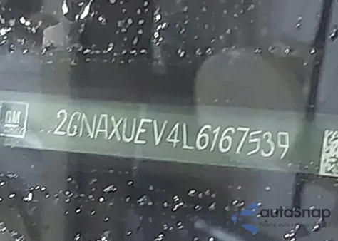 2020 Chevrolet Equinox Awd Lt 1.5L Turbo z USA, uszkodzony, nr VIN 2GNAXUEV4L6167539